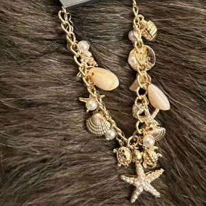 Hannah Gold Necklace with Sea Charms